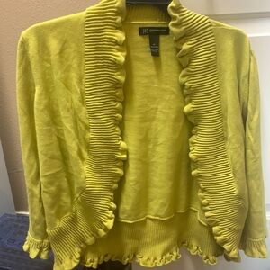 Chartreuse cardigan